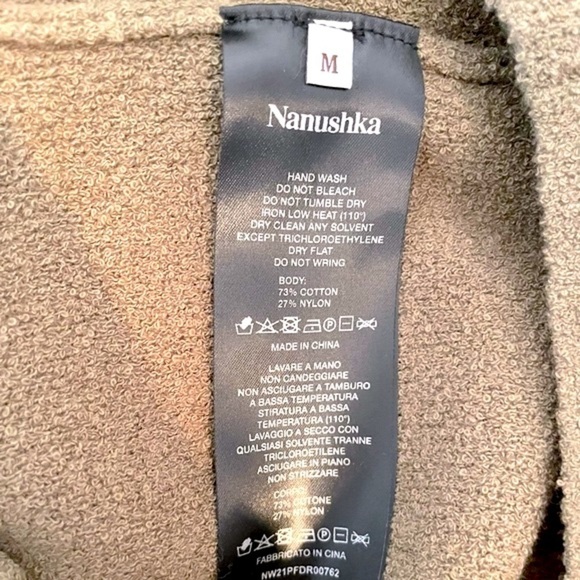 Nanushka Leah mini dress in army green NWT - Picture 11 of 11